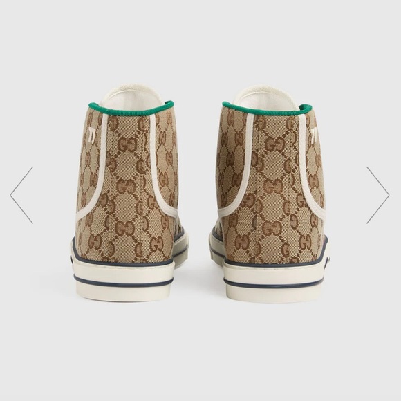 🟩🟥🟩 Gucci High-Top Tennis 77’ Shoes! WOW 🔥! Men sz 7.5 - Picture 14 of 14
